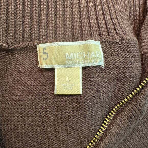 Michael Michael Kors MK Short Sleeve Cotton Blend Sweater size Large - Picture 4 of 6